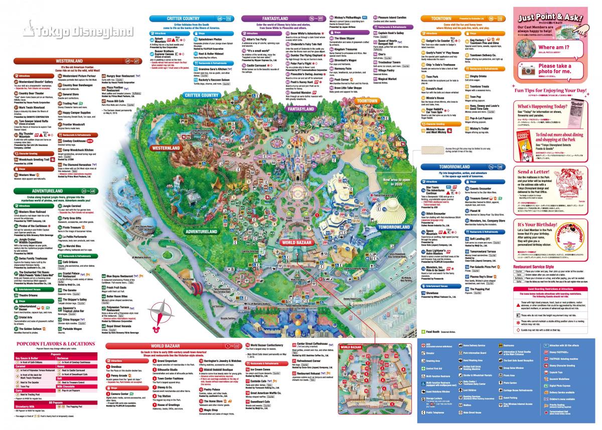 Tokijska mapa parku Disneyland